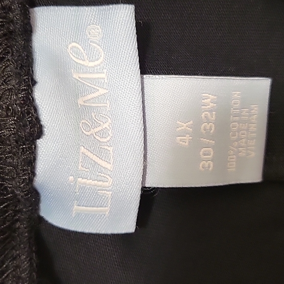 Liz & Me capri pants embroidered bottom lounge pants in 4X - Picture 4 of 5